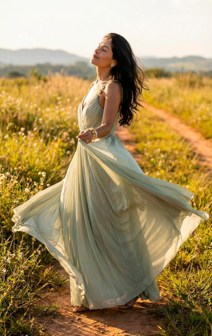 Mulher em transformação emocional