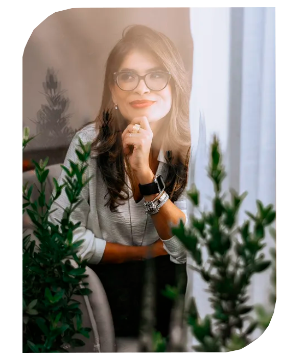 Mulher em transformação emocional